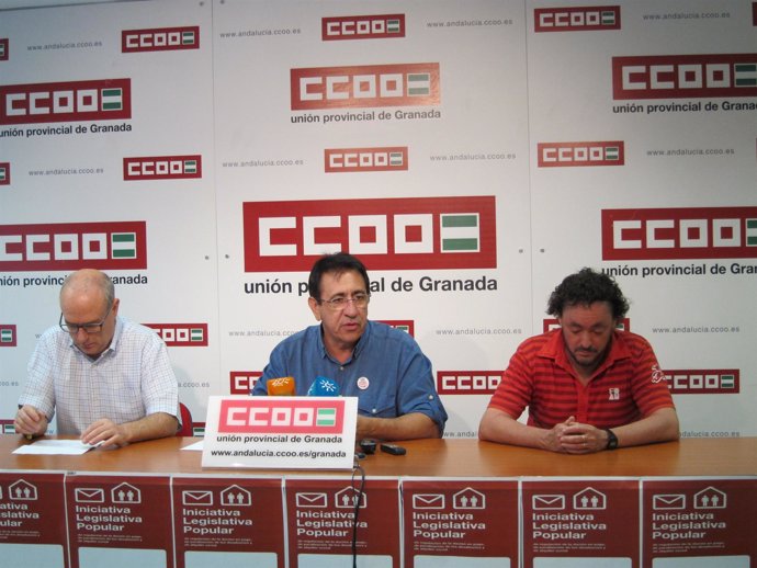 Amador Torres, Ricardo Flores De CCOO, Y Juan Arco