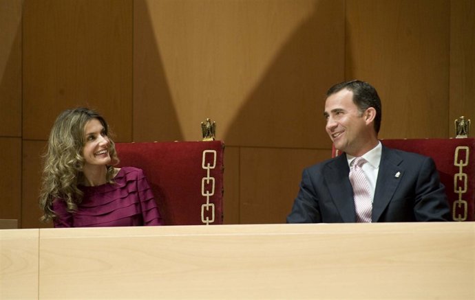 Los Príncipes De Asturias En Una Visita Anterior A Navarra.