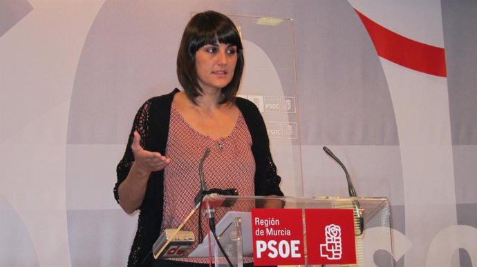 La Diputada Nacional Y Secretaria De Participación Del PSOE En Rueda De Prensa
