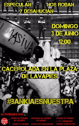 Cartel De La Convocatoria 'Bankia Es Nuestra'