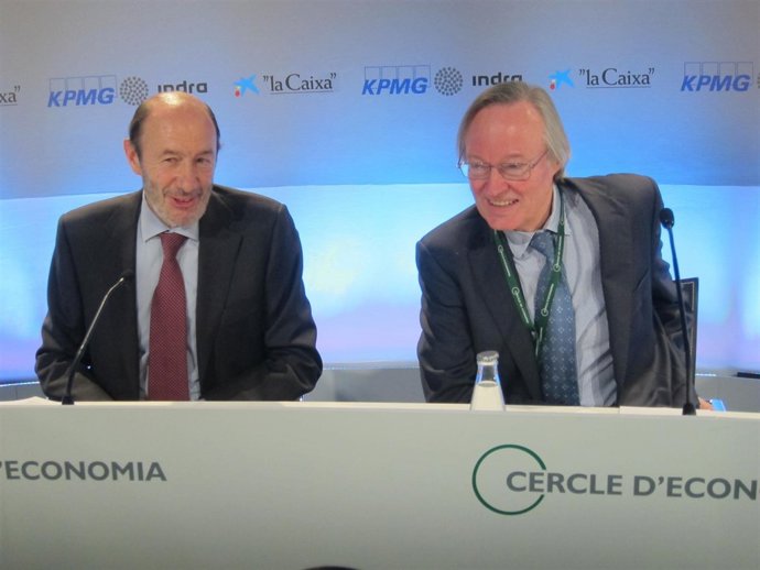 Alfredo Pérez Rubalcaba (PSOE) Y Josep Piqué