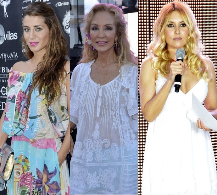 Montaje de Elena Tablada, Carmen Lomana y Berta Collado en Ibiza