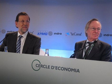 El Pte. Mariano Rajoy Y Josep Piqué (Pte.Círculo De Economía)