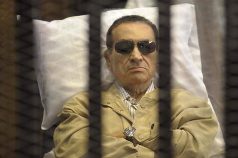 El Expresidente Egipcio, Hosni Mubarak, A Su Llegada A Los Judgados