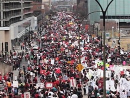 Manifestación Estudiantil Quebec