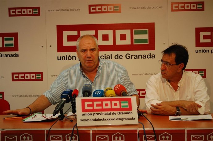 El Secretario General De CCOO-A, Francisco Carbonero (Izquierda)