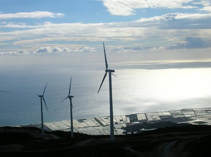Planta eólica en Andalucía