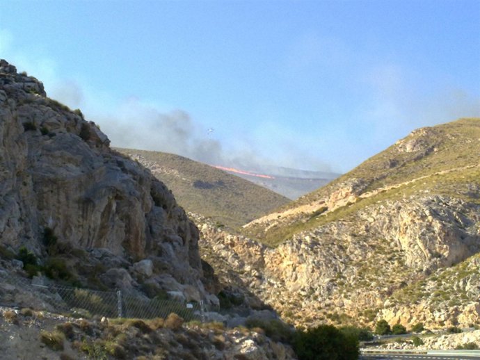 Incendio Forestal En Gualchos