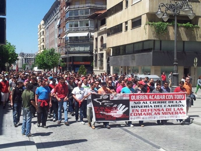 Manifestación Minera En León
