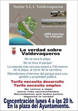 Ayuntamiento Convoca Una Concentración De Apoyo Al Plan Parcial De Valdevaqueros