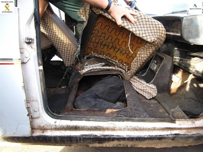 Doble Fondo Del Vehículo Intervenido.