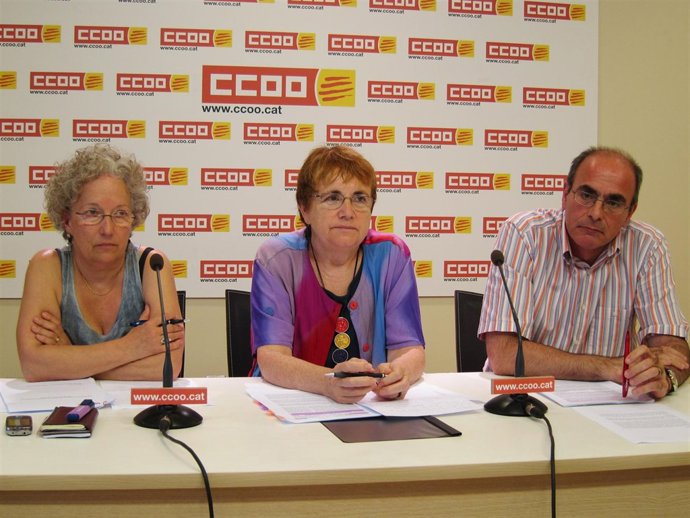 Carme Catalán, Rosa Bofill Y Joan Canals (CC.OO.)