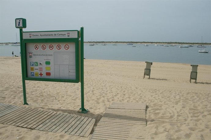 Imagen De La Playa De Cartaya.
