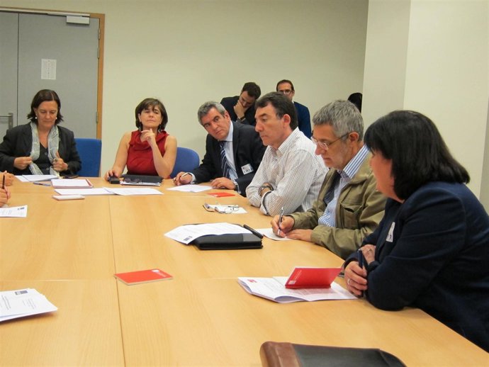 La Delegación De Cyl Con Los Europarlamentarios Del PSOE