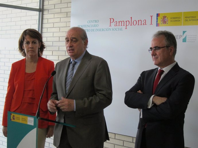 El Ministro Del Interior En La Inauguración De La Cárcel De Pamplona.