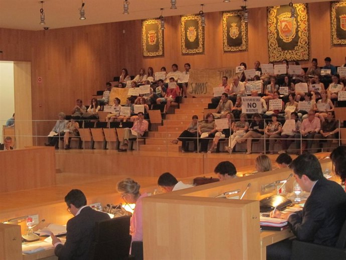 Miembros de la Escuela de Enfermería, durante la sesión