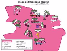 Mapa De La Infidelidad De Madrid