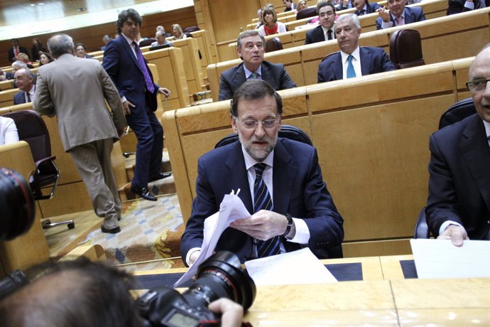 El Presidente Del Gobierno, Mariano Rajoy, En El Senado