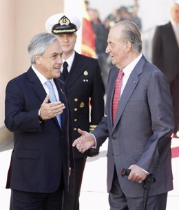 El Rey Juan Carlos Con El Presidente De Chile Sebastián Piñera 