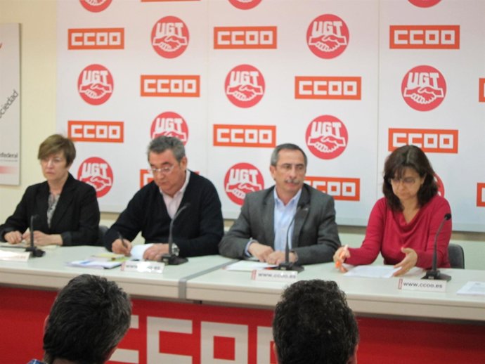 Rueda De Prensa De CC.OO. Y UGT