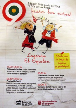 Cartel Del Día De La Rioja En Logroño