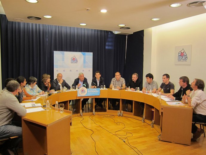 Reunión Executiva Del BNG Con Firmantes Del Acuerdo De Gernika