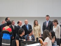 Los Príncipes de Asturias visitan la Ciudad de la Música y la Biblioteca y Filmoteca de Navarra