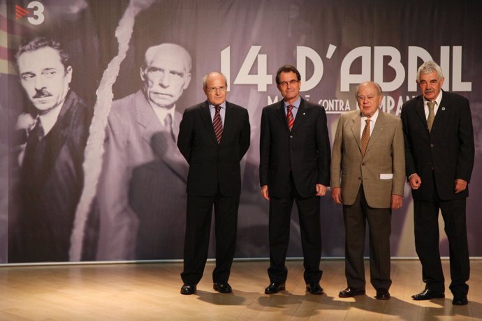 Josep Montilla, Artur Mas, Jordi Pujol Y Pasqual Maragall