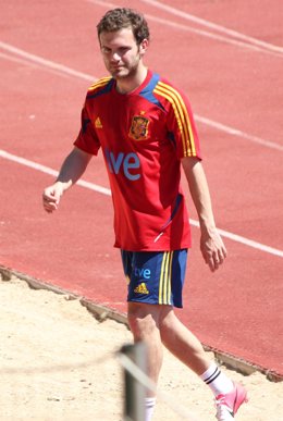 Juan Mata Entrenamiento Selección Española