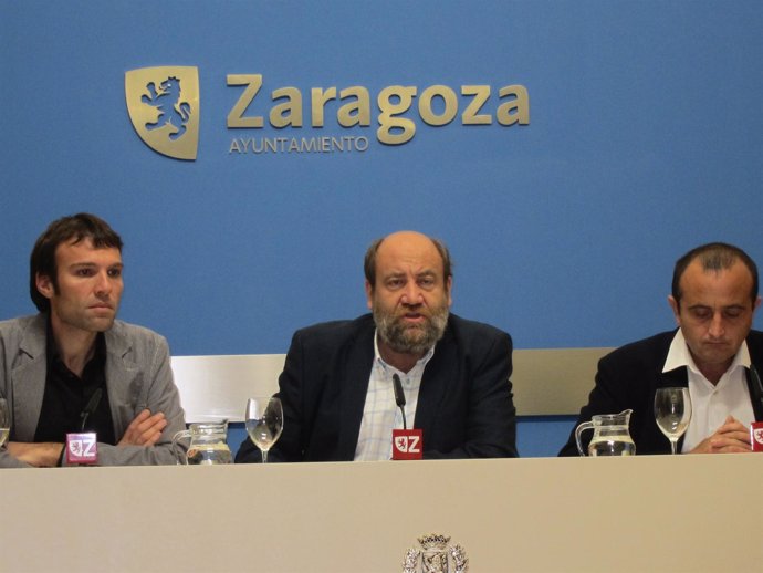 Los Tres Concejales De IU En El Ayuntamiento De Zaragoza
