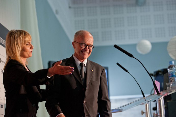 Mònica Terribas Y El Premio Nobel De Economía Finn Erling Kydland