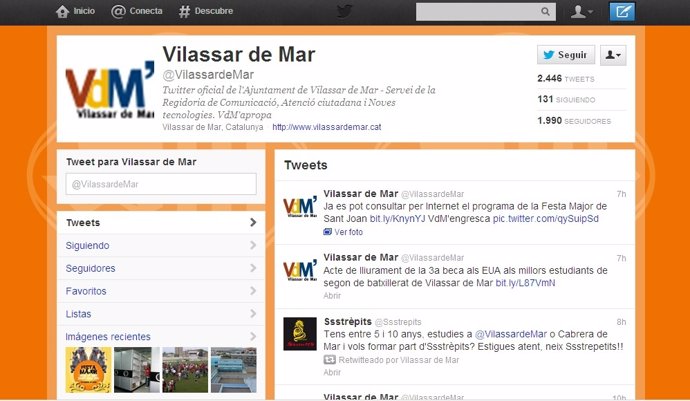 La Cuenta De Twitter De Vilassar De Mar