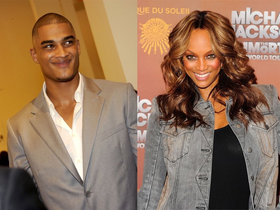 Tyra Banks y Robert Evans