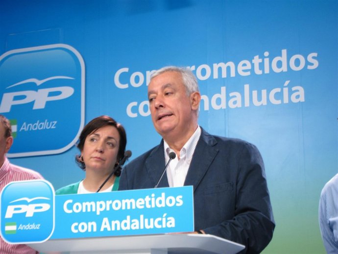El Presidente Del PP-A, Javier Arenas, En Rueda De Prensa
