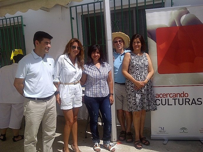 Mata, en su visita a Riogordo 