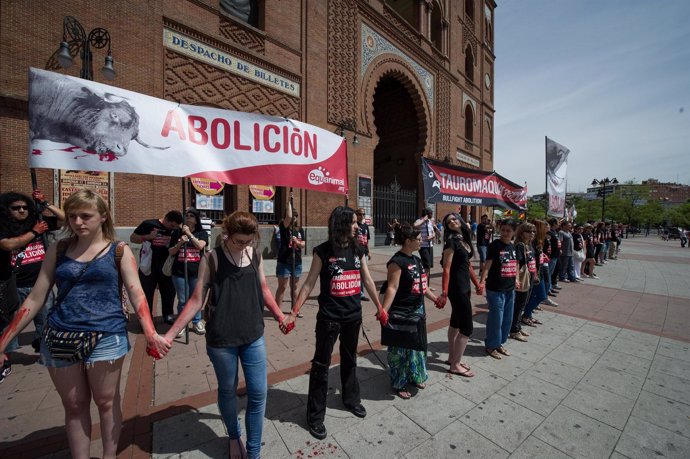 Una Cadena Humana Rodea Las Ventas