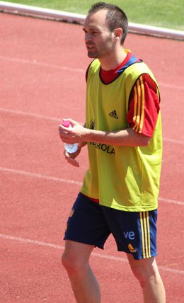 Andres Iniesta Entrenamiento Selección Española