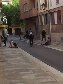 Varias Prostitutas En Las Calles De Palma