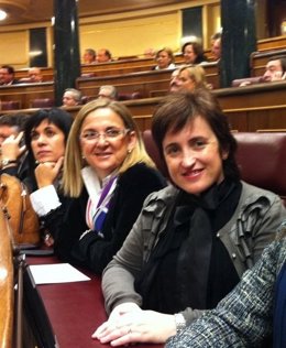Olga Iglesias, Diputada Del PP, En Su Escaño Del Hemiciclo