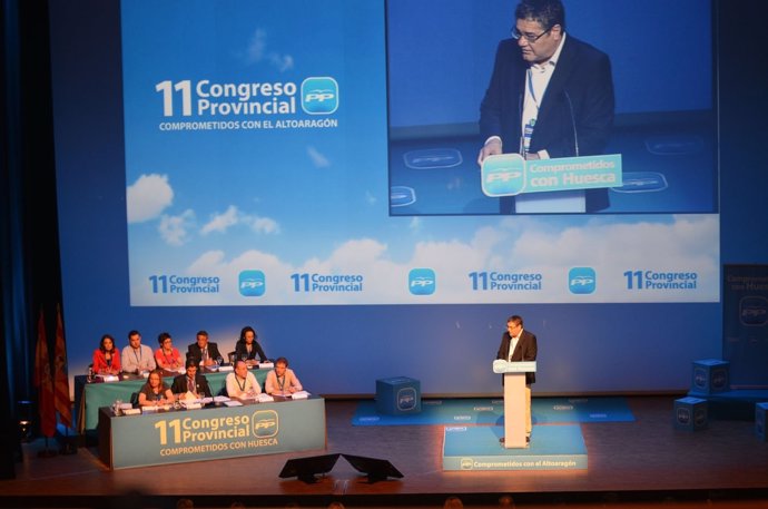 Antonio Torres En Su Intervención En El Congreso Del PP-Huesca