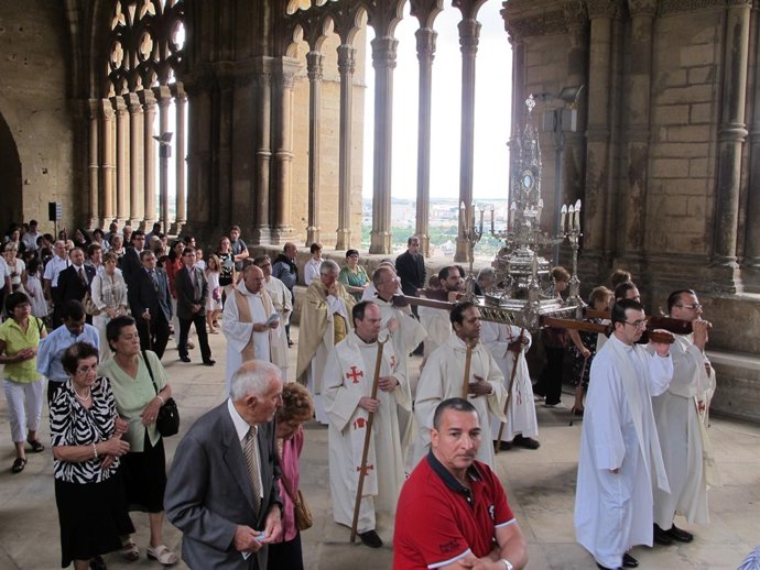 Procesión Del Corpus En Lleida