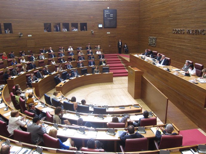 Pleno de las Corts Valencianes en imagen de archivo