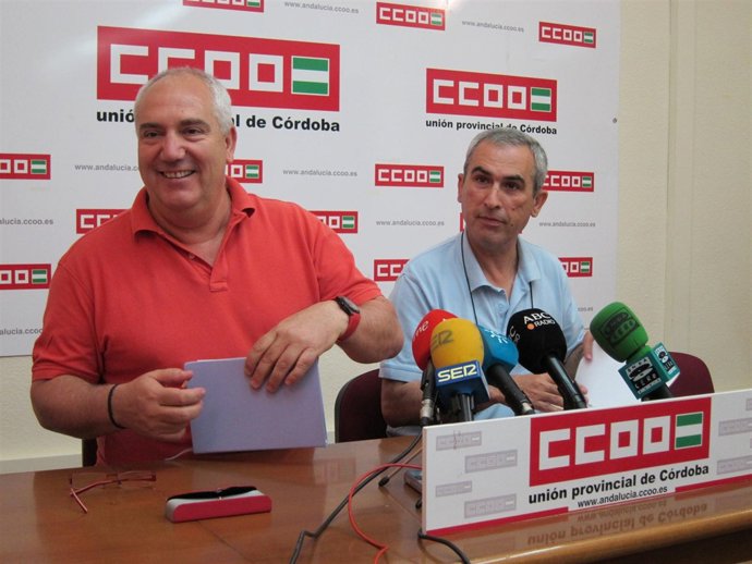 Carbonero (Izda.) Y El Secretario De CCOO En Córdoba