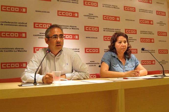 CCOO Ana María Delgado Y Carlos Amieba