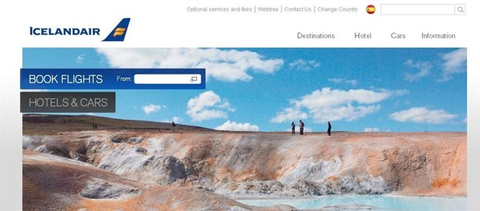 Página Web Icelandair