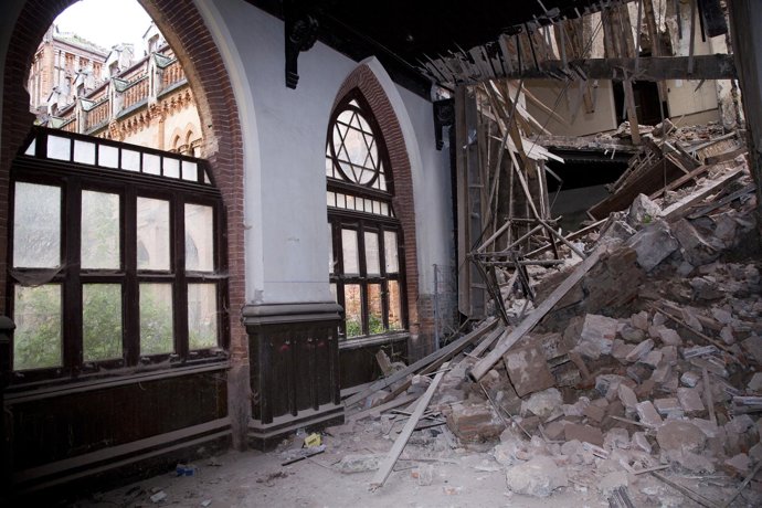 Derrumbe En El Seminario Mayor De Comillas