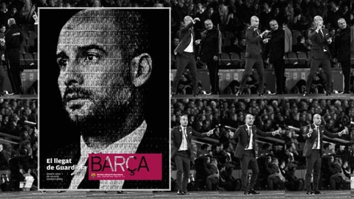 Portada De La 'Revista Barça' Dedicada A Guardiola