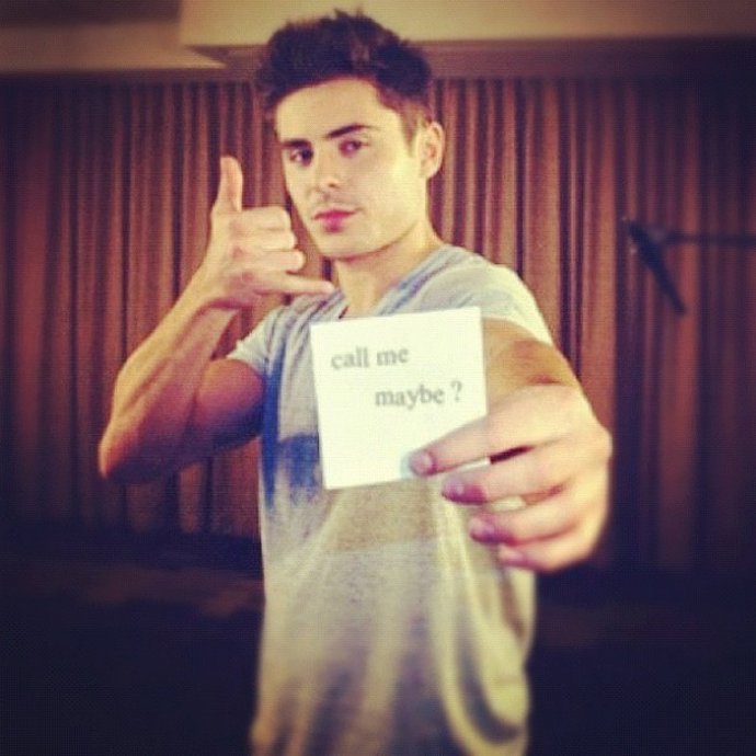 Zac Efron en Instagram