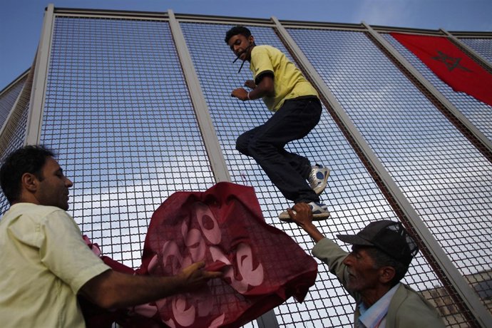 Imagen de la frontera de Melilla