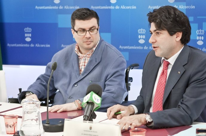 Francisco Javier Font García (Famma) Y El Alcalde De Alcorcón, David Pérez